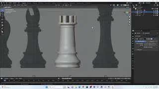 How to model a chess piece in Blender