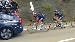 Controversial - Primoz Roglic Fined 20 Seconds for Drafting Car | Vuelta a Espana 2024 Stage 15