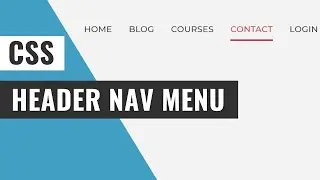 [ HTML | CSS | JS ]  Animated Header Menu