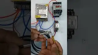 Proximity sensor with 24V DC relay and 220v contactor