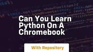 can you learn python on a chromebook