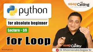 For loop in python & it’s basic syntax | for loop Practical | Python Tutorial - #Lecture59