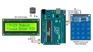 TTP229 Module & I2C LCD Arduino Projects