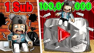 I Got The Diamond Play Button in Roblox Viral Youtuber Tycoon