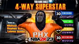 NEW "4-WAY SUPERSTAR" BUILD IS THE BEST BUILD IN NBA 2K23! *NEW* BEST GAME BREAKING BUILD IN NBA2K23