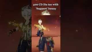 400 crit dmg hu tao with 'support' benny | Genshin impact