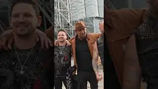 The New Guardians Of The Galaxy Cast 😎 Death Punch meets “Drax The Destroyer” in Austria #shorts