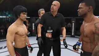 Bruce Lee vs. Michael Johnson (EA Sports UFC 3) - CPU vs. CPU - Crazy UFC 👊🤪