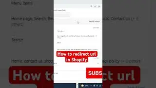 How to redirect URL in Shopify | How to Create Custom URL Redirects in Shopify