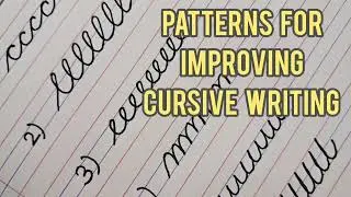 Lesson 1: pre cursive patterns, cursive writing, handwriting strokes for nursery, lkg, ukg, 