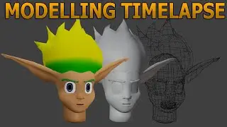 Jak and Daxter - Jak Modelling Timelapse Part 1/4 - Head