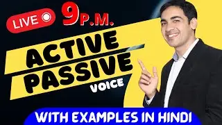 Active and Passive Voice in English Grammar with examples | English Speaking Course Class 26 |