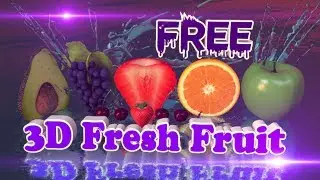 Download Fresh Food Pack 3D For FREE NOW ||| Element 3D V2 || After EFFECT
