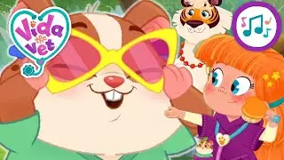 Healthy Happy Fur Day Song + More 🐰🎶 (1 Hour) | Vida the Vet | Songs for Kids