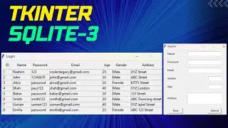 Python SQLite3 with Tkinter GUI