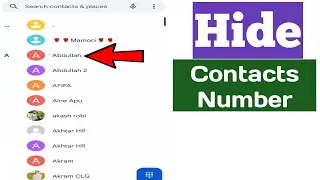 How To Hide Contacts Number From Contact List On Android