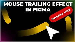 Mouse Trailing effect with Text masking animation in figma