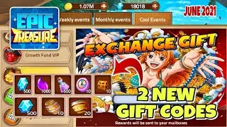 All New Epic treasure gift codes 2021 | Epic treasure Codes june 2021