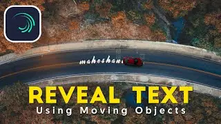 How to Reveal Text using Moving Objects in Alight Motion