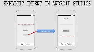 How to create an Explicit Intent in Android Studio