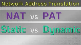 NAT vs PAT, Static vs Dynamic -- demystified! -- Network Address Translation