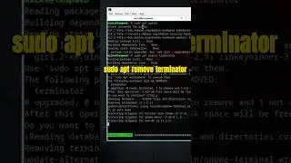 How to Uninstall Packages on Debian  Remove Terminator  #sysadmin #techtips #linux #debian #shorts