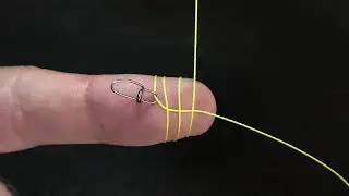 Reliable knot for swivel and carabiner. Easy to tie. Fishing knots.