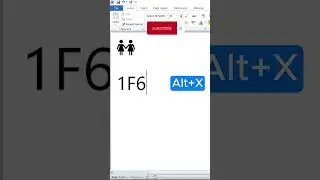 Symbols shortcut key in Msword 