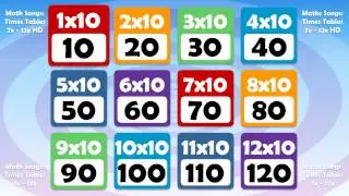 10 TIMES TABLE Math Song Count up by 10s!