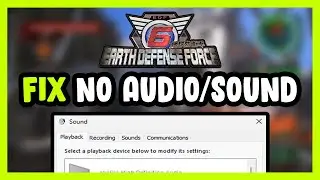 How to FIX EARTH DEFENSE FORCE 6 No Audio/Sound Not Working