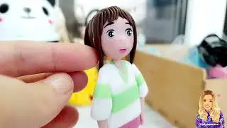 CLAY WITH ME how I made a clay doll Chihiro from Anime Spirited Away