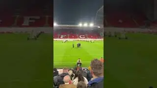 Jurgen Klopps FIRST fist pumps in front of new Anfield Road stand!  #football #liverpoolfc #klopp