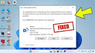 An Unexpected Error is Keeping You from Copying the File - How to FIX