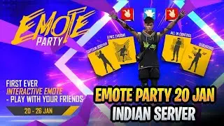 EMOTE PARTY EVENT CONFIRM DATE FREEFIRE | EMOTE PARTY EVENT KAB AAYEGA | FREEFIRE NEW EVENT