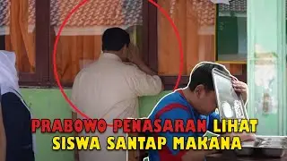 Momen Prabowo Penasaran Ngintip Siswa Santap Makan Yang Diberikan