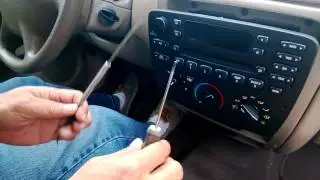 Quick Removal Ford Factory Stereo CD Player (No Special Tools)