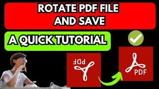How To Rotate Pdf File And Save