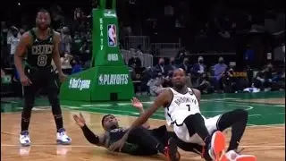 Marcus Smart Draws the Offensive Charge on Kevin Durant Late in Game 3, Gets OVERTURNED