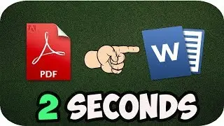 How to Convert PDF to WORD in 2 Seconds(Offline)