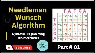 Needlemam Wunsch Algorithm || Dynamic programming || Bioinformatics|| Part #01 (Introduction)