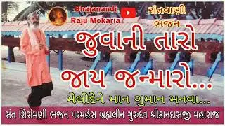 જુવાની તારો જાય જન્મારો | સ્વર સંત શિરોમણી ભજન પરમહંસ ગુરુદેવ શ્રીકાનદાસજી મહારાજ | juwani taro jaai