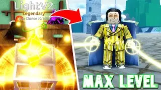 Noob to Max Level Using 0.1% Light V2 Legendary Fruit in Fruit Battlegrounds.. - Roblox