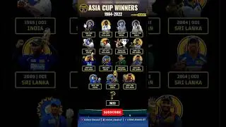 Asia Cup Winners (1984-2022) | Who will win Asia Cup 2023 #shorts