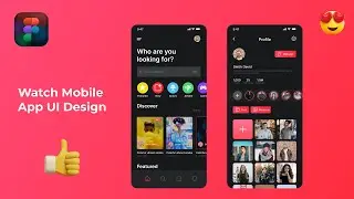 Social Media Mobile App Figma Design Tutorial |  Mobile App Design UI/UX with Prototype