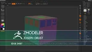 ZBrush ZModeler Edge Actions - Edge Inset