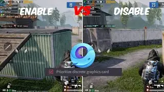 Gameloop Priotrize Discrete Graphics Card ON Vs Off | Performance Comparison | Pubg Mobile | 2024