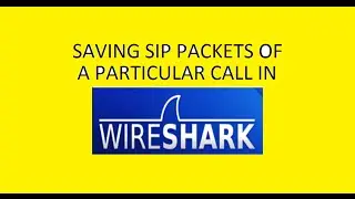 Save SIP packets of particular call using wireshark
