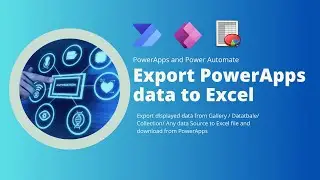 export powerapps data to excel in csv format