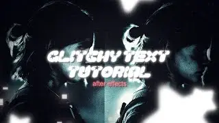 how to do glitchy text effects | after effects