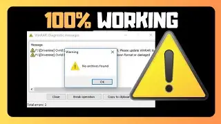 USEFUL STEPS To FIX WinRAR Diagnostic Messages Error In Windows Or Computer
